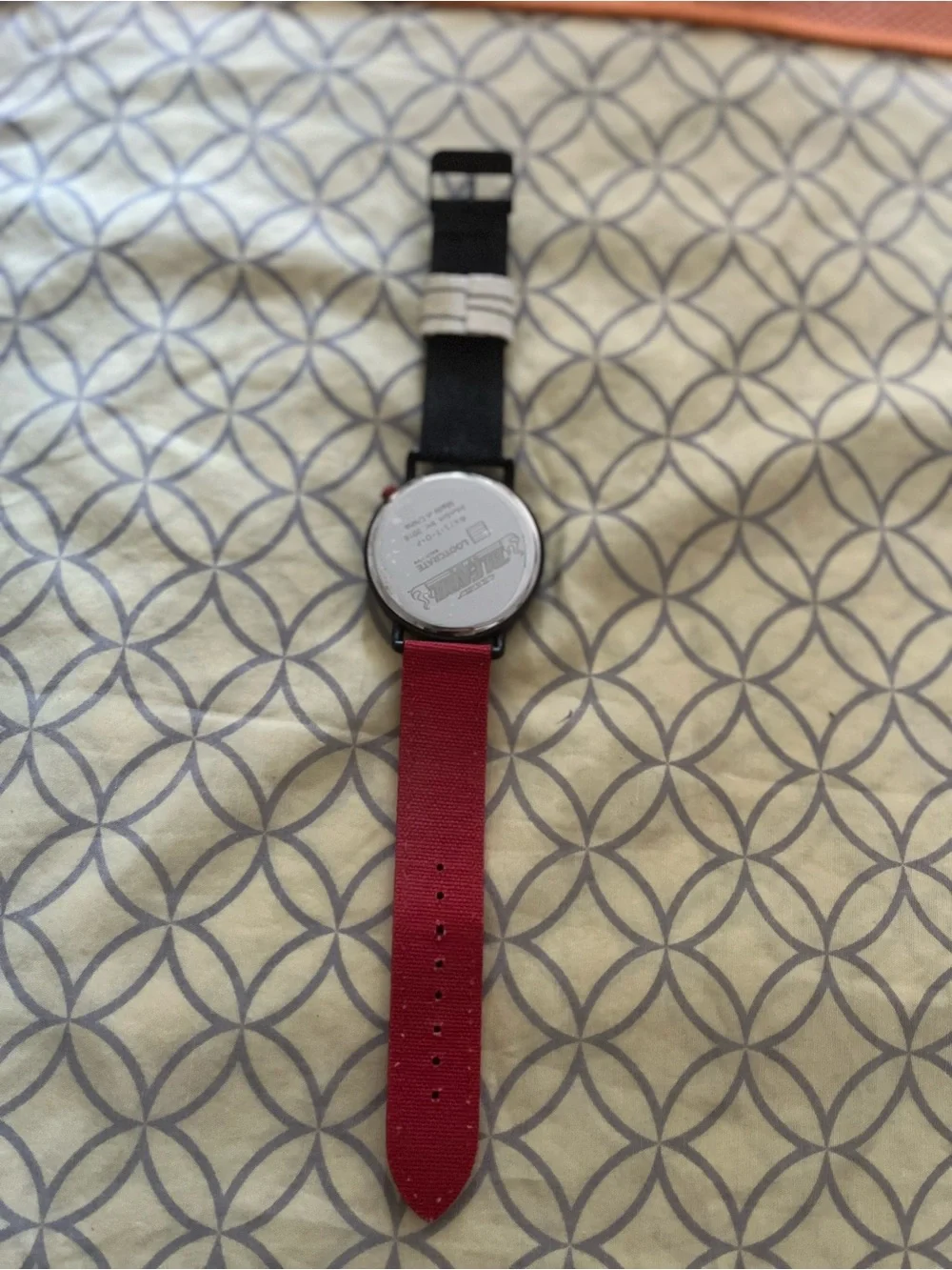 Loot Crate Black Watch with Red Accent and Character Dial
